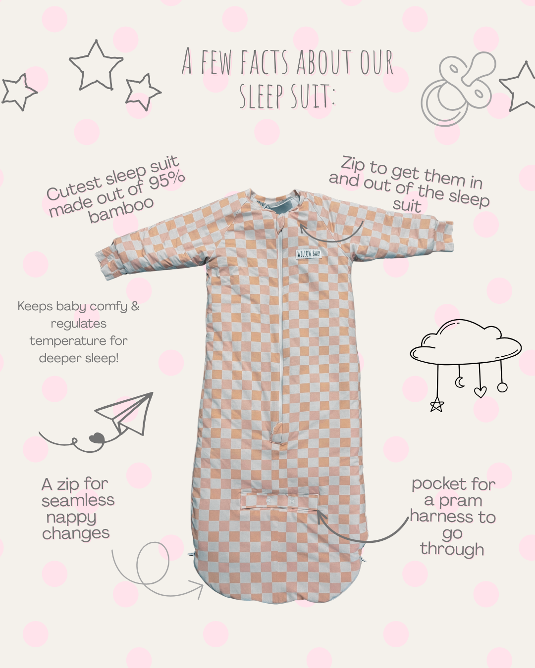 Peachy Dream Sleeping Bag